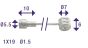 Cable Brake/Clutch Uni SS 300CM Nippel 5.5X10 & 7X6