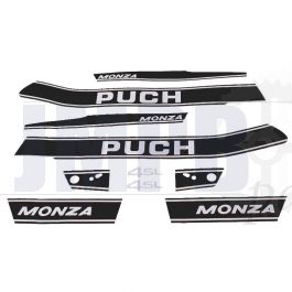 Stickerset Puch Monza 4SL Black/White