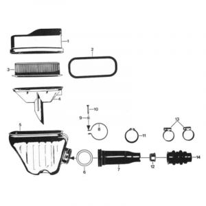 16. Zundapp 529 Airfilter house 