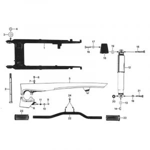 20. Zundapp 529 Swingarm / Closed Shock absorbers