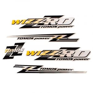 Stickerset Tomos Wizzr'D Yellow/Black