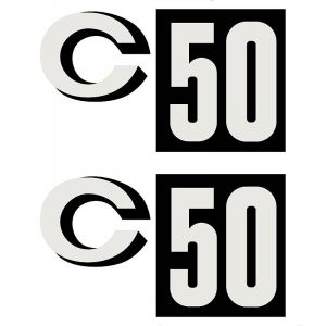 Stickerset Zundapp C50 Black Patch