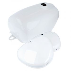 Fuel tank with Sidecover set Simson S51 White