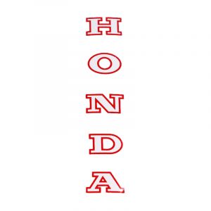 Sticker Front fork Honda Red/White