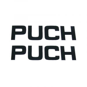 Stickerset Puch Black 120X35MM 