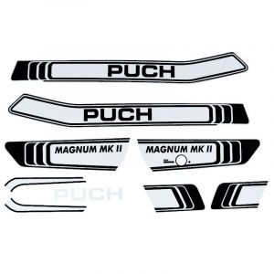 Stickerset Puch Magnum MKII White/Black