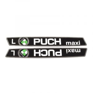 Tank transfer set Puch Maxi L Black/Chrome