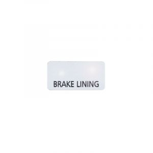 Brake Lining sticker Chrome FS1 17X9MM