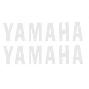 Stickerset Yamaha Word White 110X26MM