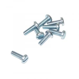 Pan Cylinder head screw Slotted Galvanized M6X12 Din 85