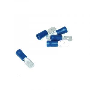 Flat plug Isolated Blue 6.3MM A-Quality