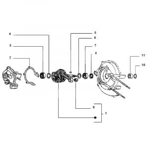 Crankshaft Vespa Ciao Pen 10