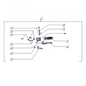 Brake handle Left Gilera Citta