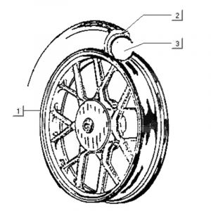 Rear wheel Gilera Citta