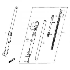 Outer Legs Honda MB50