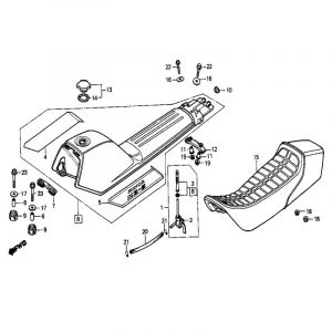 Tank / Buddyseat Honda MB50