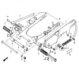 Swingarm Honda MB50