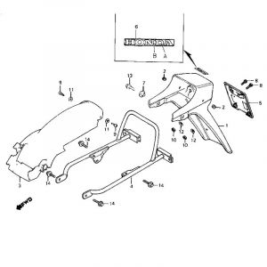 Rear Fender Honda MB50