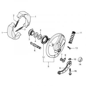 Front brake Honda MT50