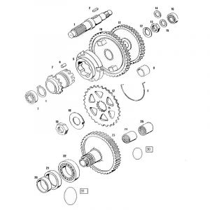 Main axle Tomos Flexer up to 2006