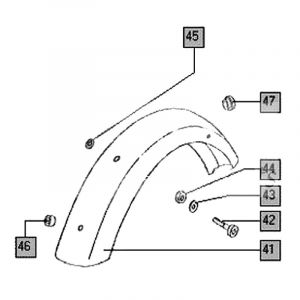 Rear Fender Tomos Flexer until 2006