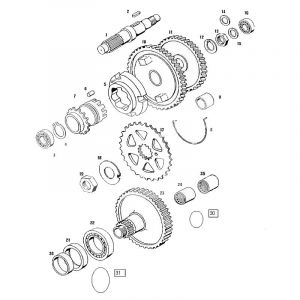 Main axle Tomos Standard