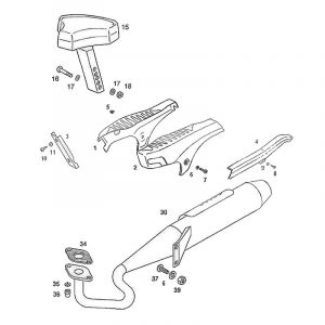 Seat / Side panels / Exhaust Tomos Standard