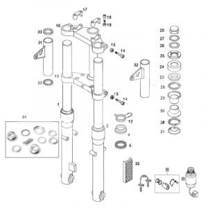 Front fork Tomos Standard