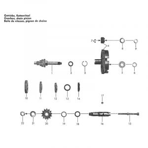 Zundapp 517 Gear box 4G