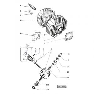 Cylinder / Crankshaft Puch Monza