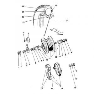 Front wheel Puch Maxi