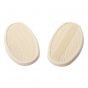 Knee rubber set Kreidler Egg-Tank Creme