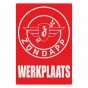 Werkplaats Sticker Zundapp Red Dutch