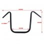 Handlebar Apehanger Chopper Black 380MM