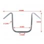 Handlebar Apehanger Chopper Wide Chrome 380MM