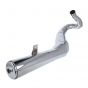 Exhaust Honda MB8 Glass wool damped Chrome 36MM