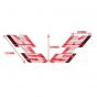 Stickerset Tank Honda MT5 88/89 White/Red