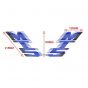 Stickerset Tank Honda MT5 88/89 Blue/White