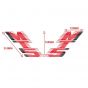 Stickerset Tank Honda MT5 88/89 Red/White