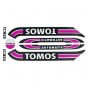 Stickerset Tomos A3 Old Model Purple