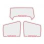 Stickerset Honda MT50 Paris Dakar White / Red 3-Parts