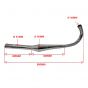 Exhaust Zundapp Bullet EVO 1 36MM Chrome