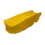 Buddyseat cover Yellow Smooth Honda MT5