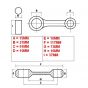 Connecting rod set Zundapp Top racing 