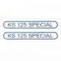 Stickerset Tank Zundapp KS125 Special Blue