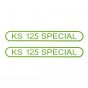 Stickerset Tank Zundapp KS125 Special Green