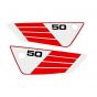 Side panel Stickerset Yamaha FS1 3E9 Red/White