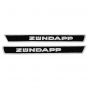 Tank stickerset Zundapp White band - 42.5CM