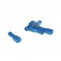 Flat plug sleeve Isolated Blue  6.3MM A-Quality