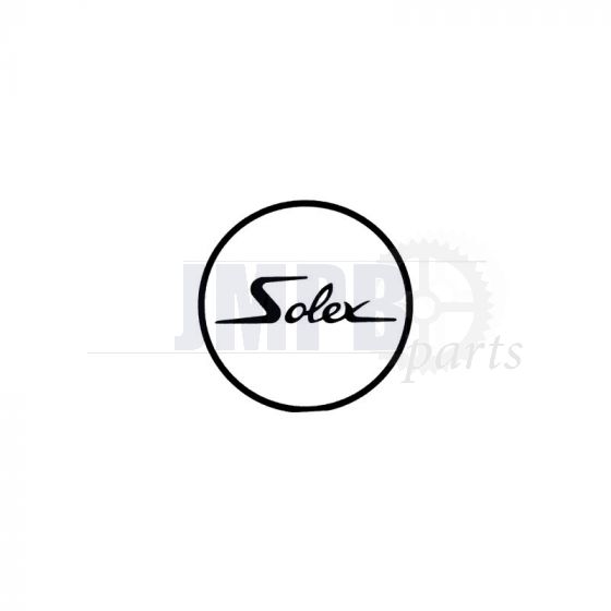 Sticker Solex Logo Round White/Black 41MM